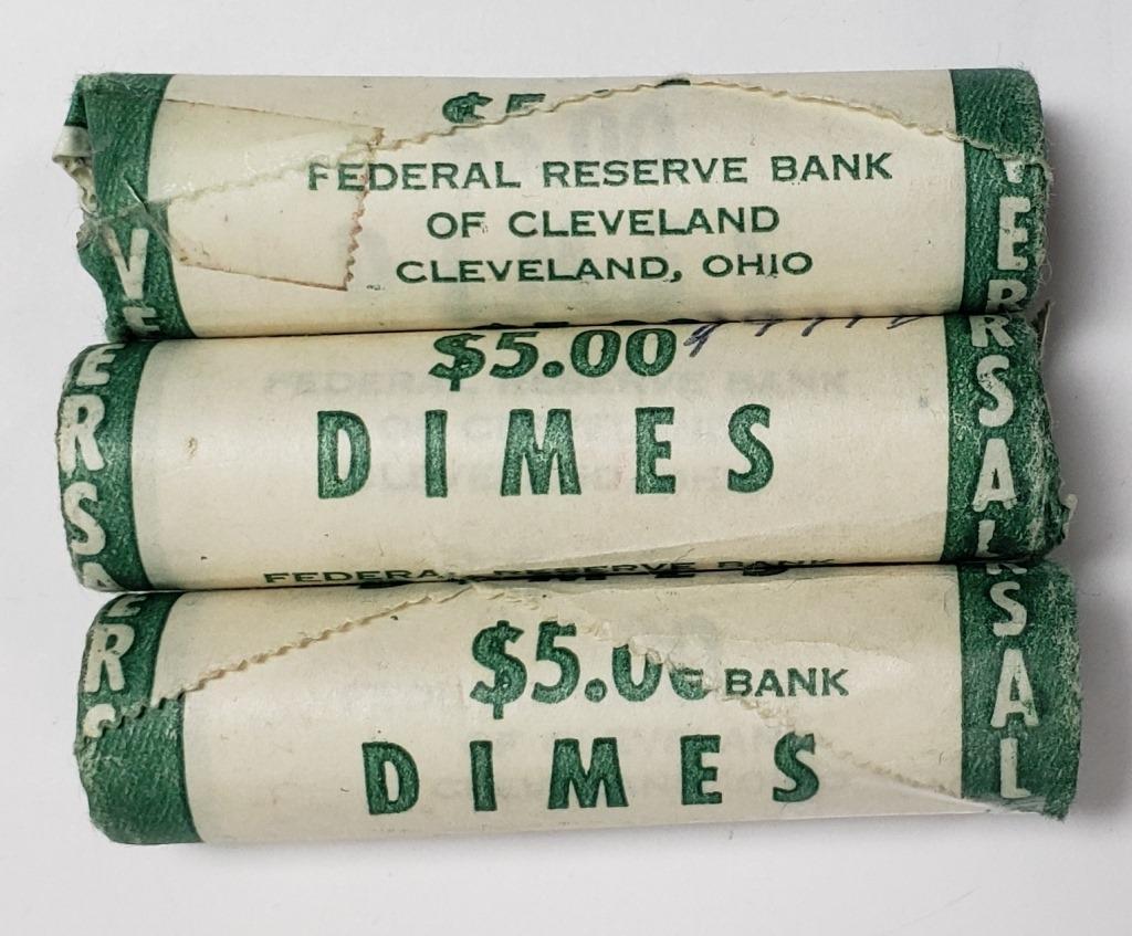 (2) 1971-D, 1973-P BANK WRAPPED (1 of 2)