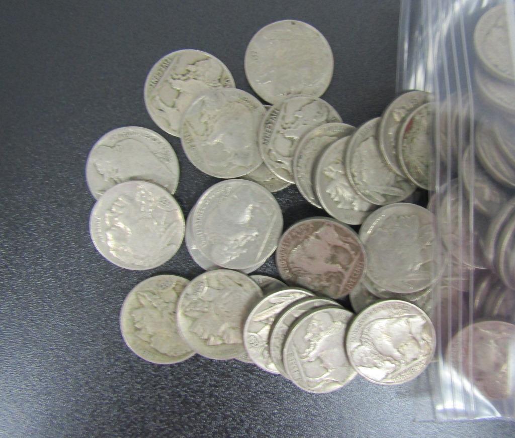 200-BUFFALO NICKELS FULL DATES (1 of 2)