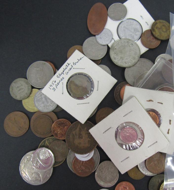 5 pounds FOREIGN COINS - GREAT MIX (1 of 2)