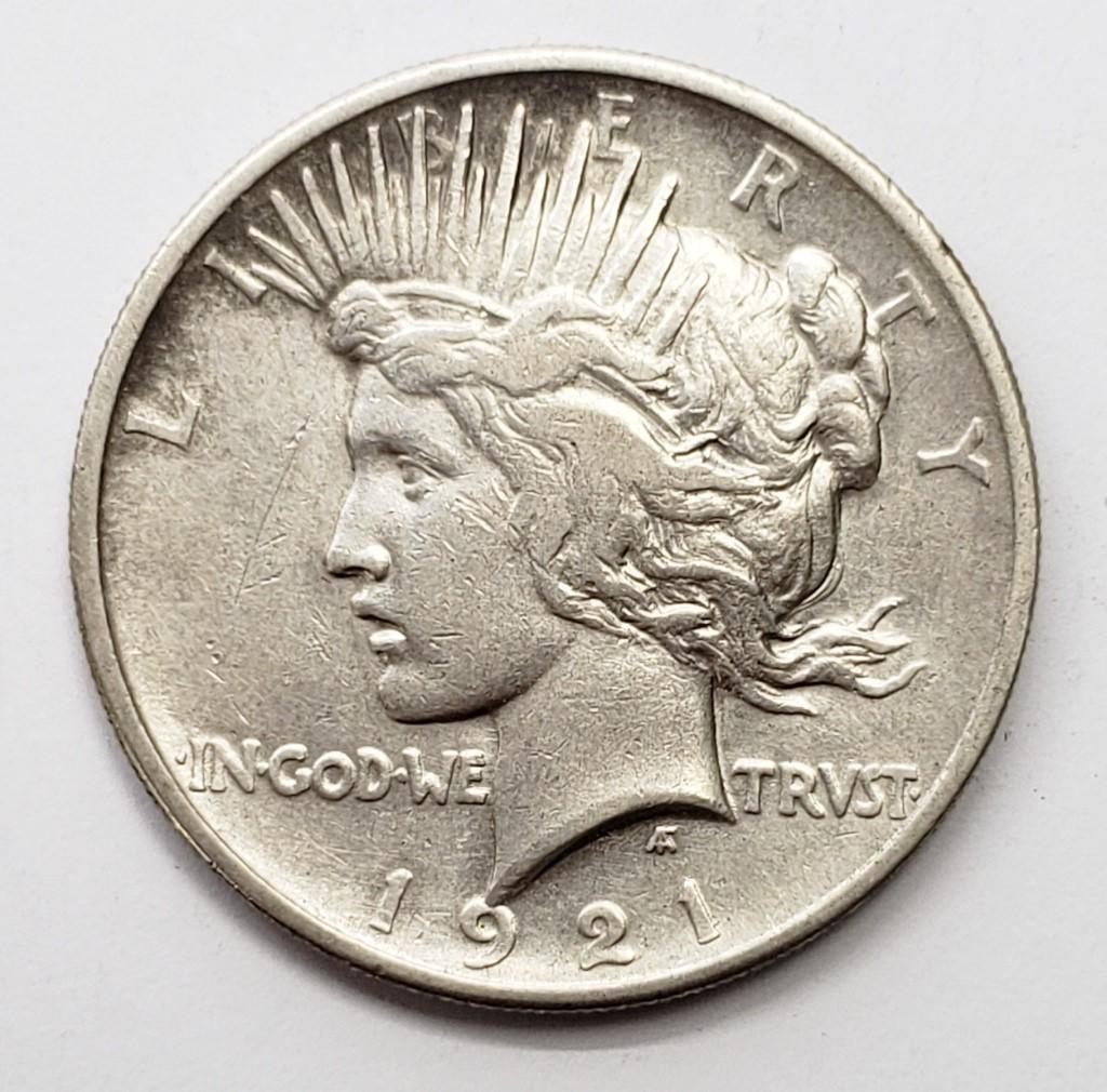 1921 PEACE DOLLAR - KEY DATE (1 of 2)