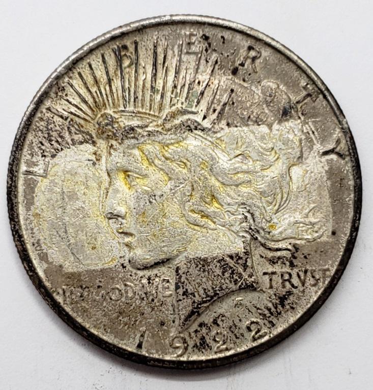 1922-S  DDO PEACE DOLLAR (1 of 2)