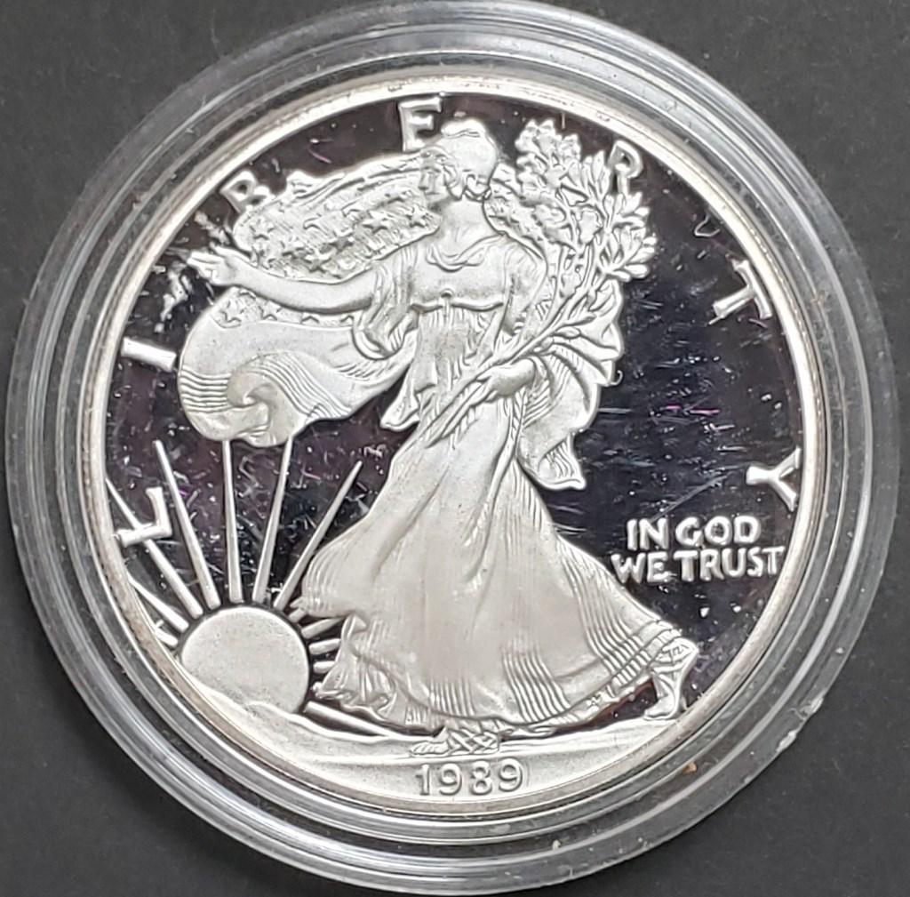 1989 PROOF AM SILVER EAGLE (1 of 2)