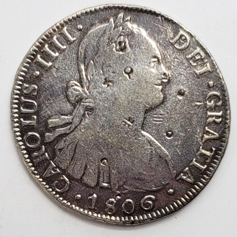 1806 8 REALES SPANISH COLONIAL MEXICO (1 of 2)
