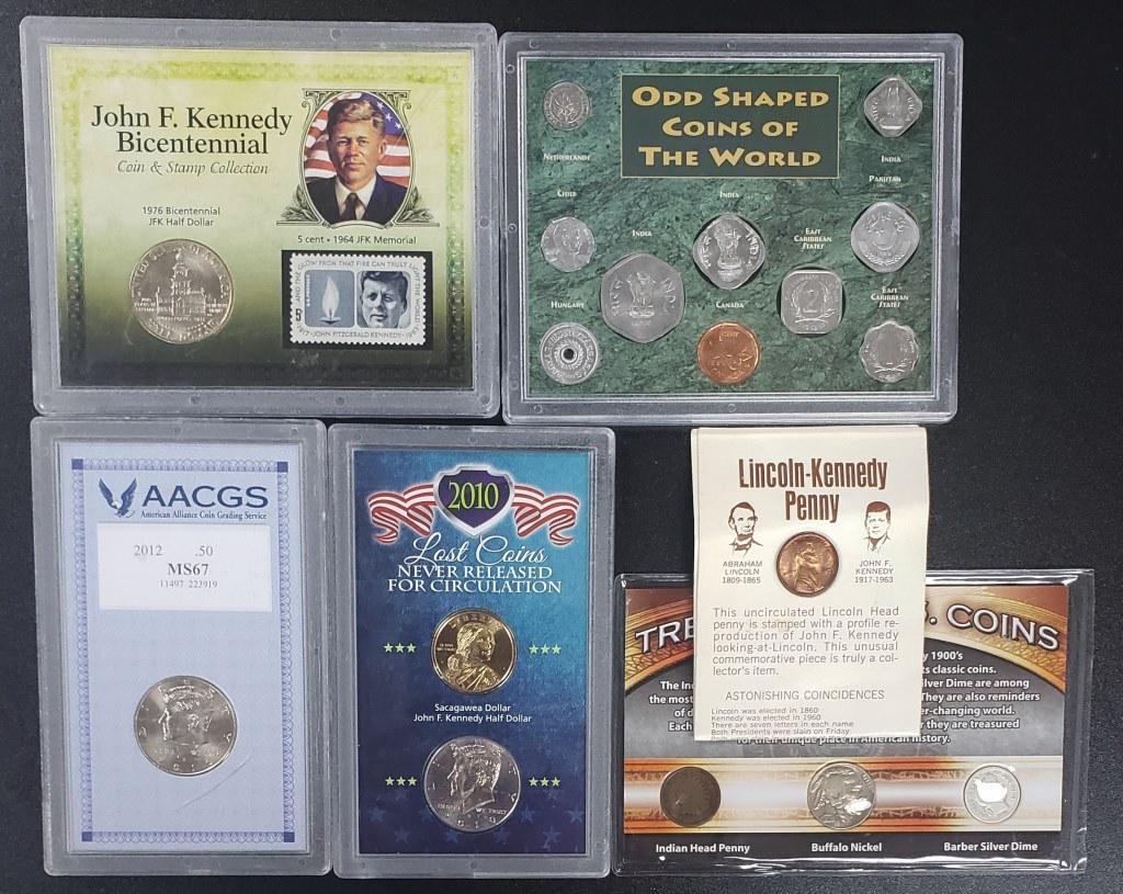 COLLECTORS LOT - MS67 KENNEDY 50c, 1976 (1 of 2)