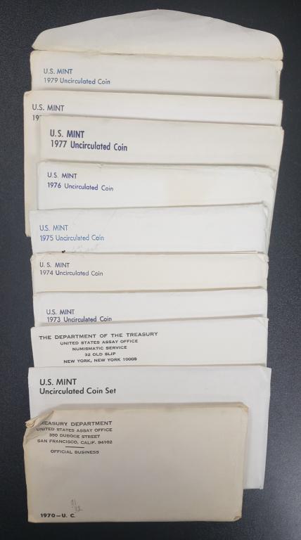 1970 thru 1979 U.S. MINT SETS (1 of 1)