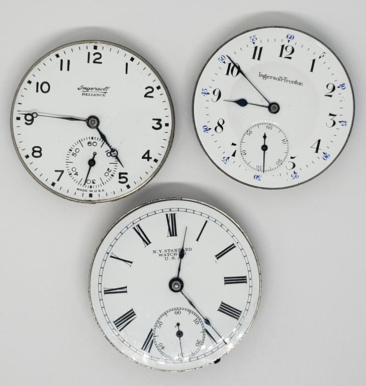 3- ANTIQUE POCKET WATCH MOVEMENTS (1 of 5)