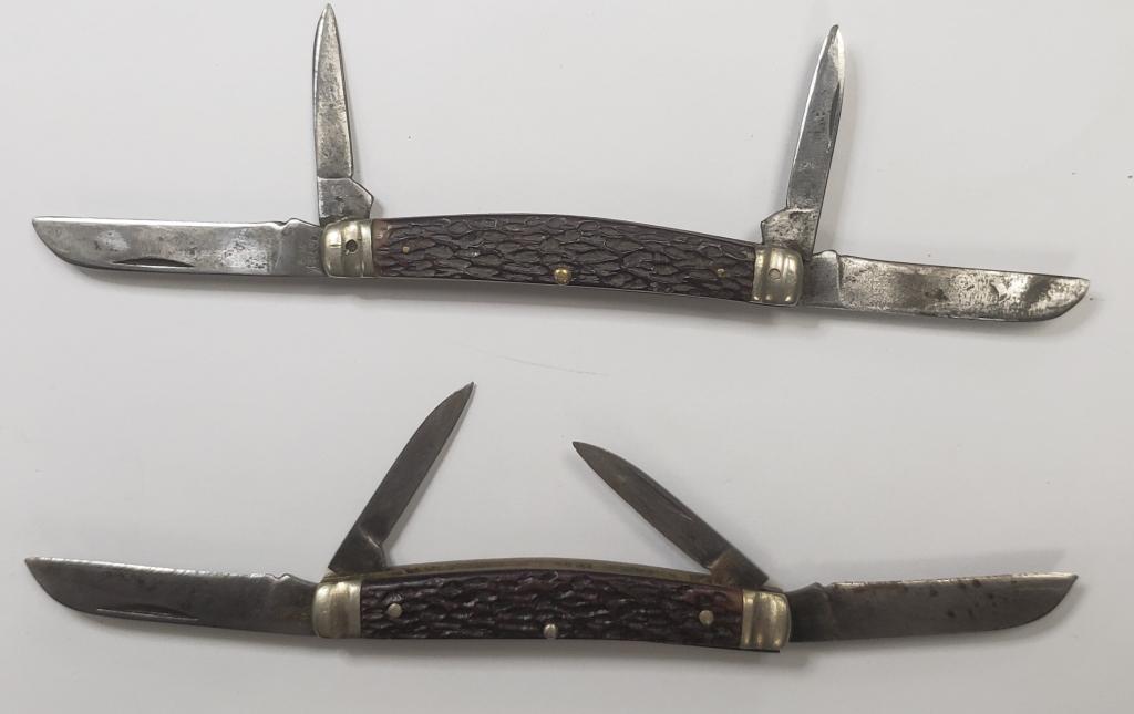 2 Vintage Boker USA 4-Blade Pocket Knives (1 of 6)