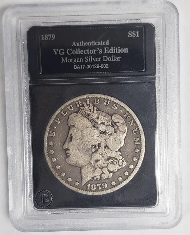 1879 Morgan Silver Dollar - Authenticated VG (1 of 4)