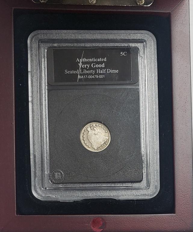 1853 Silver Seated Half Dime (1 of 4)