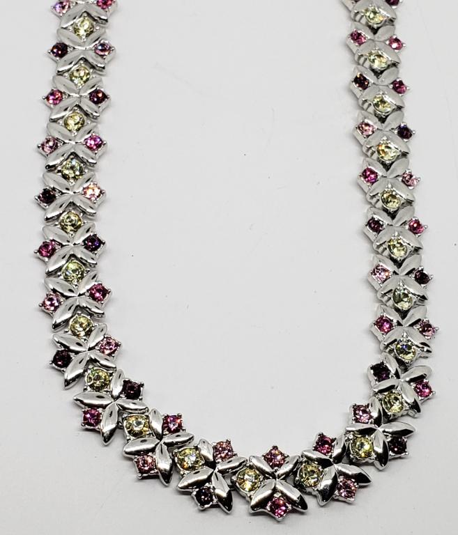 LOOKS NEW!! JBK SIGNED SILVER TONED RHINESTONE (1 of 6)