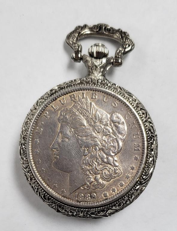 1889 Morgan Dollar Pocket Watch