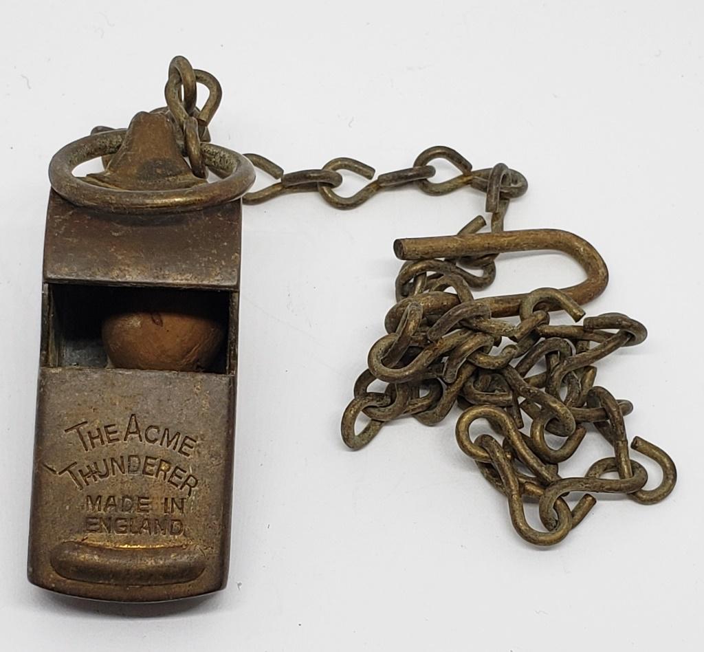 Vintage "THE ACME THUNDERER" Military PT Whistle (1 of 3)