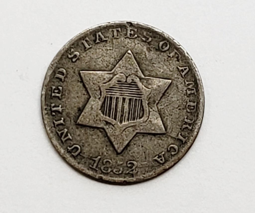 1852 3 Cent Silver Trime (1 of 2)