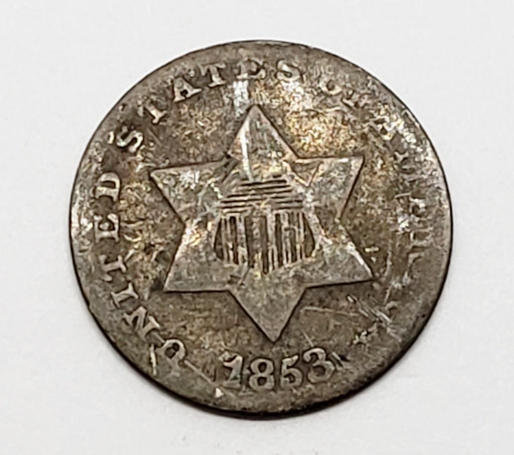 1853 3 Cent Silver Trime (1 of 2)