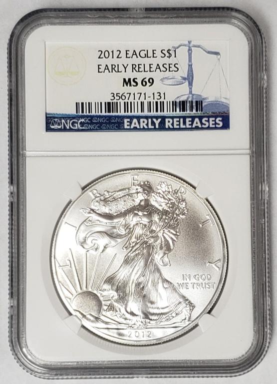 2012 American Silver Eagle Early Releases NGC (1 of 4)