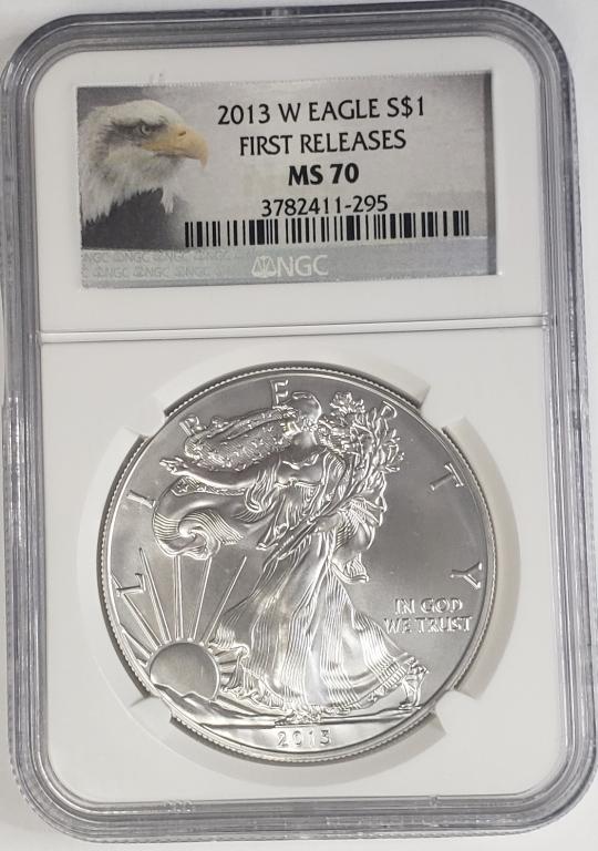 2013-W American Silver Eagle NGC MS70 -1st (1 of 4)