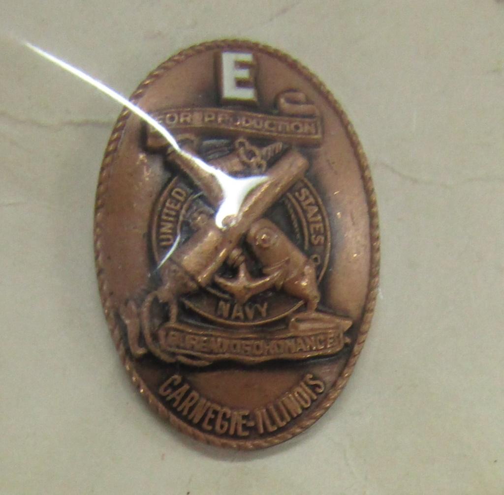 "E for Production" award pin U.S. Navy (1 of 2)