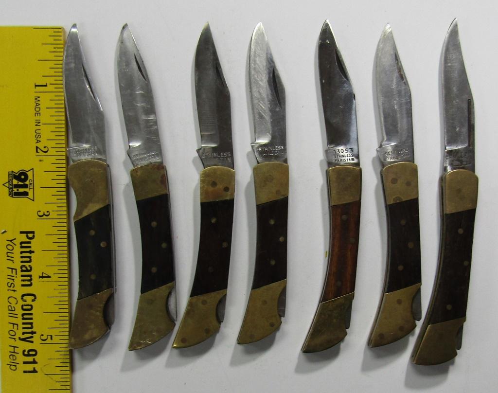 7 Vintage Lock Blade Pocket Knifes (1 of 5)