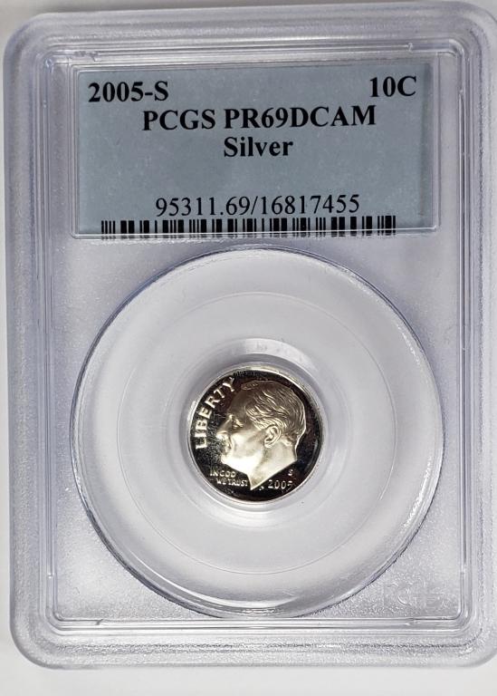 2005-S (SILVER) DIME PCGS PR69DCAM (1 of 4)
