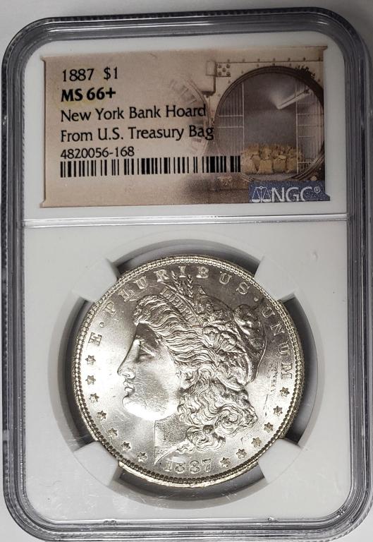 1887-P Morgan Silver Dollar $1 NGC MS66+ (1 of 4)