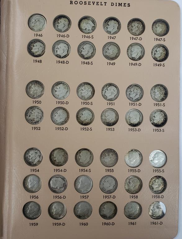 ROOSEVELT DIME SET 1946-1975 plus (1 of 4)