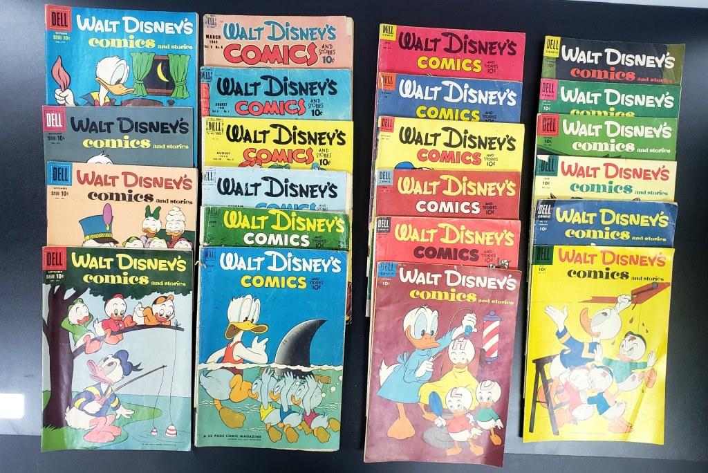 (22) DELL WALT DISNEY COMICS AND STORIES (1 of 9)