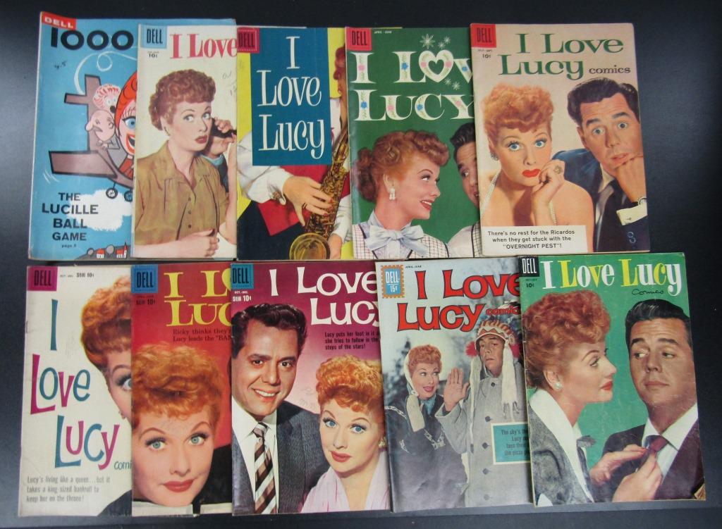 (10) DELL "I LOVE LUCY" COMICS 1950's & 60's (1 of 2)