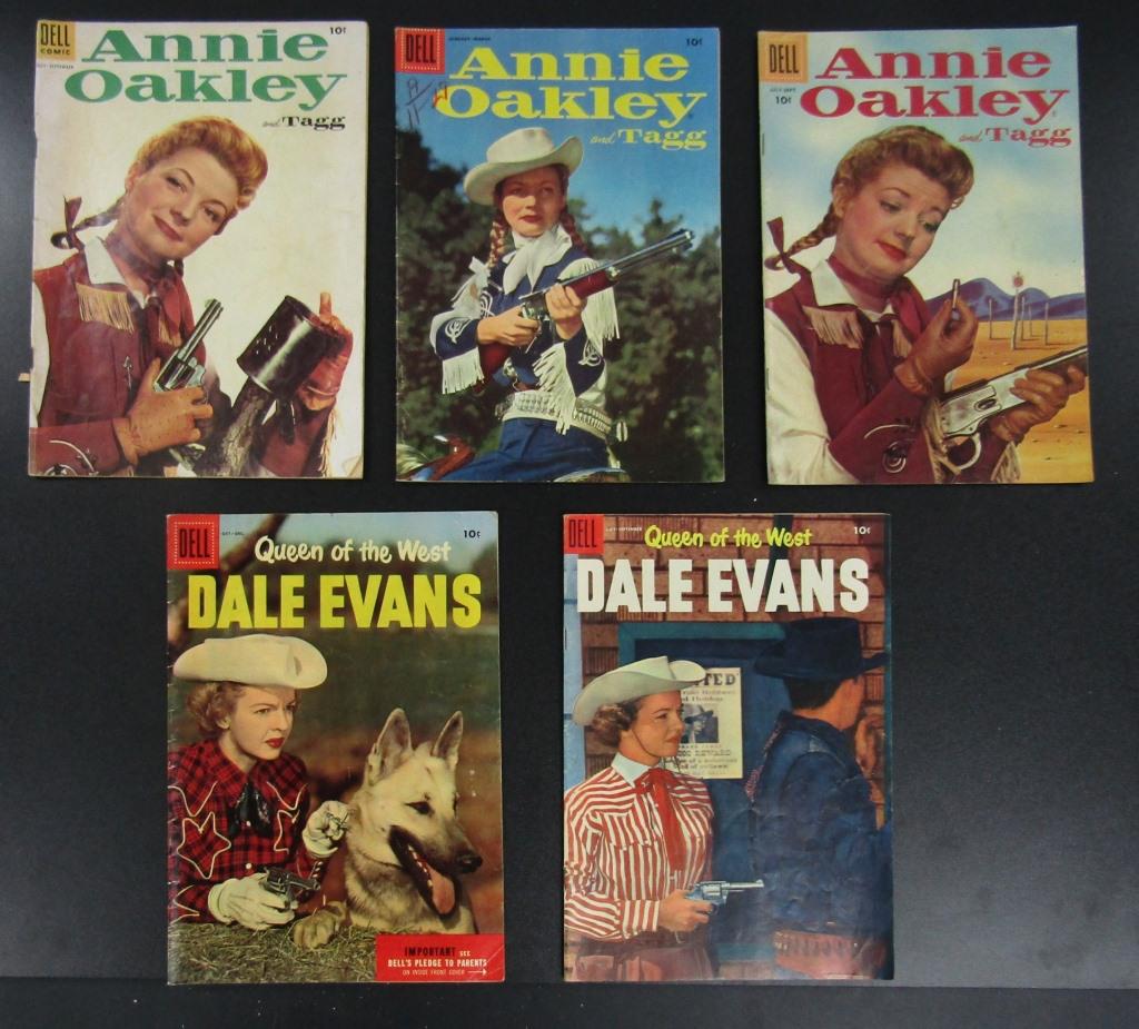 (5) ANNIE OAKLEY & DALE EVANS COMICS DELL (1 of 2)