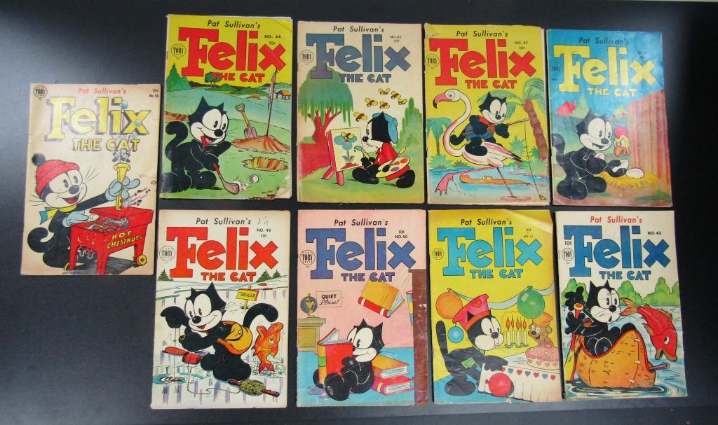 (9) 1953 & 1954 FELIX the CAT COMICS (1 of 5)