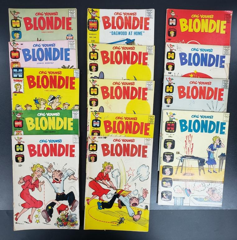 1960-1962 HARVEY COMICS BLONDIE (14): 1960 #133, 134, 135, 138, 140 GIANT, (2) #141 - 1961 #144, 145, 146, 147, 148 GIANT, 149, - 1962 #153