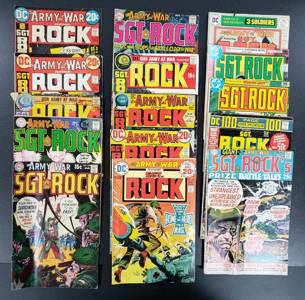 (15) 1970-78 "SGT ROCK" DC COMICS (1 of 7)