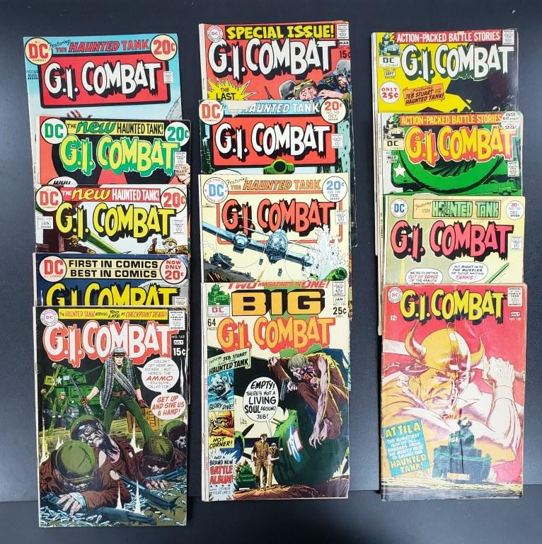 (13) G.I. COMBAT DC COMIC LOT - 1970's (1 of 7)