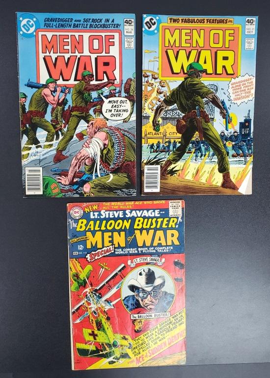 1966, 1979, 1980 MEN of WAR DC COMICS (1 of 2)