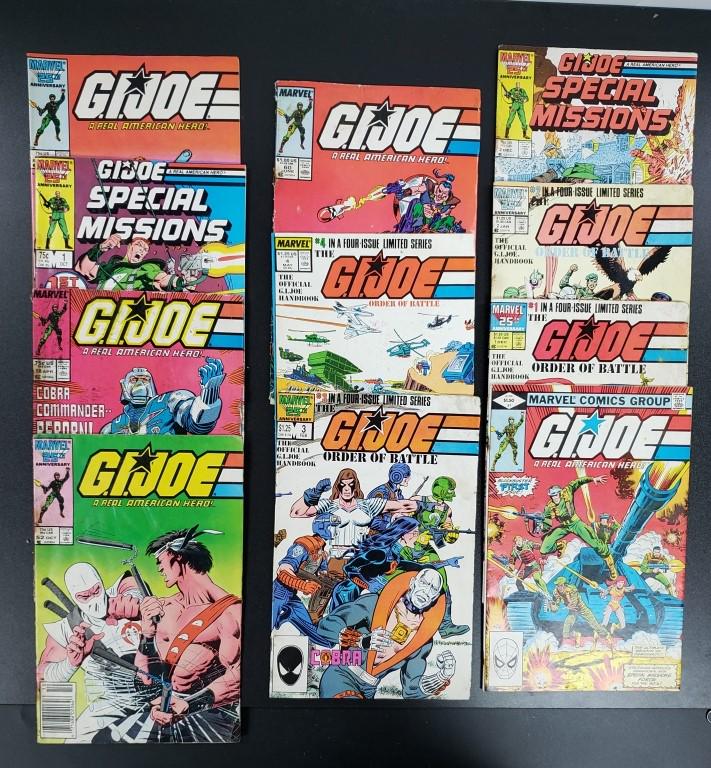 (11) MARVEL G.I. JOE COMICS 1986 & 1987 (1 of 7)