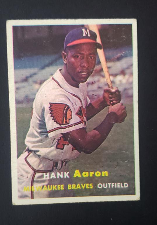 1957 TOPPS #20 HANK AARON VG (1 of 2)