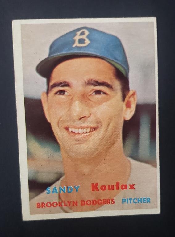 1957 TOPPS #302 SANDY KOUFAX EX/EM (1 of 2)