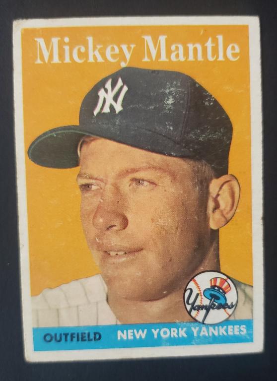 1958 TOPPS #150 MICKEY MANTLE (1 of 2)