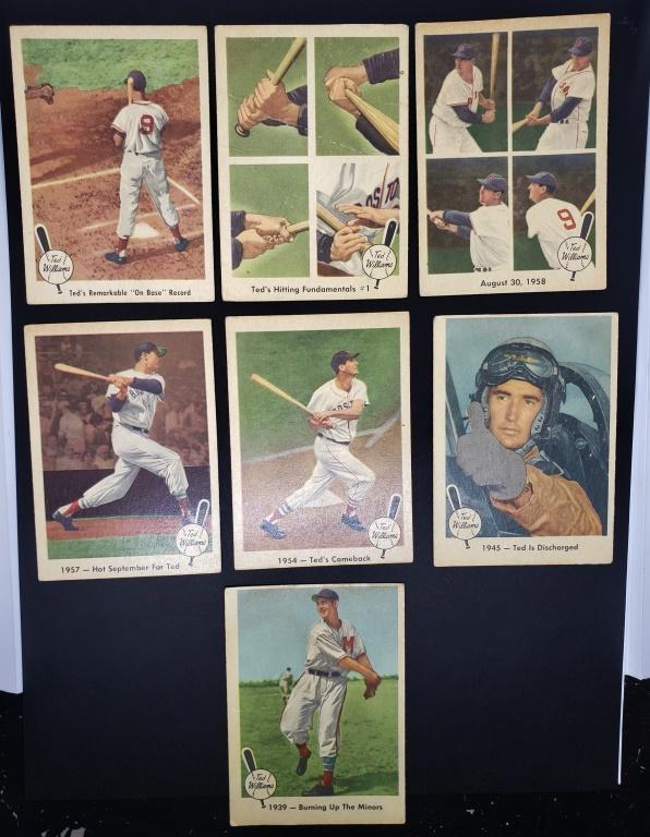 (7) 1959 FLEER TED WILLIAMS EX/VGEX/VG (1 of 2)