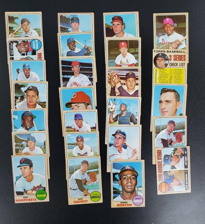 (25) 1968 TOPPS BASEBALL CARDS (1 of 6)