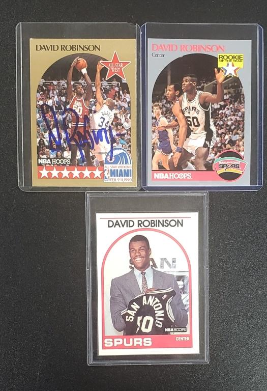 David Robinson Auto 1990-91 NBA Hoops (1 of 2)