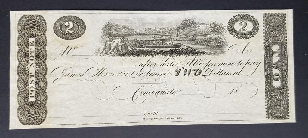 CU $1 OBSOLETE JAMES MONROE NOTE (1 of 2)