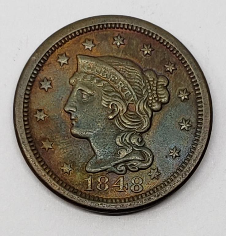 1848 LIBERTY HEAD LARGE CENT (1 of 2)