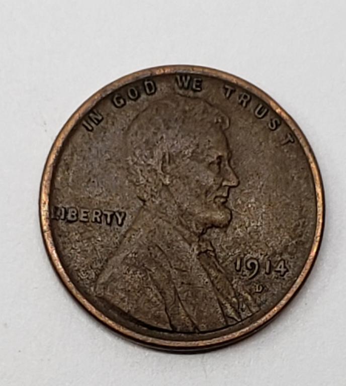 1914-D LINCOLN WHEAT CENT (1 of 2)