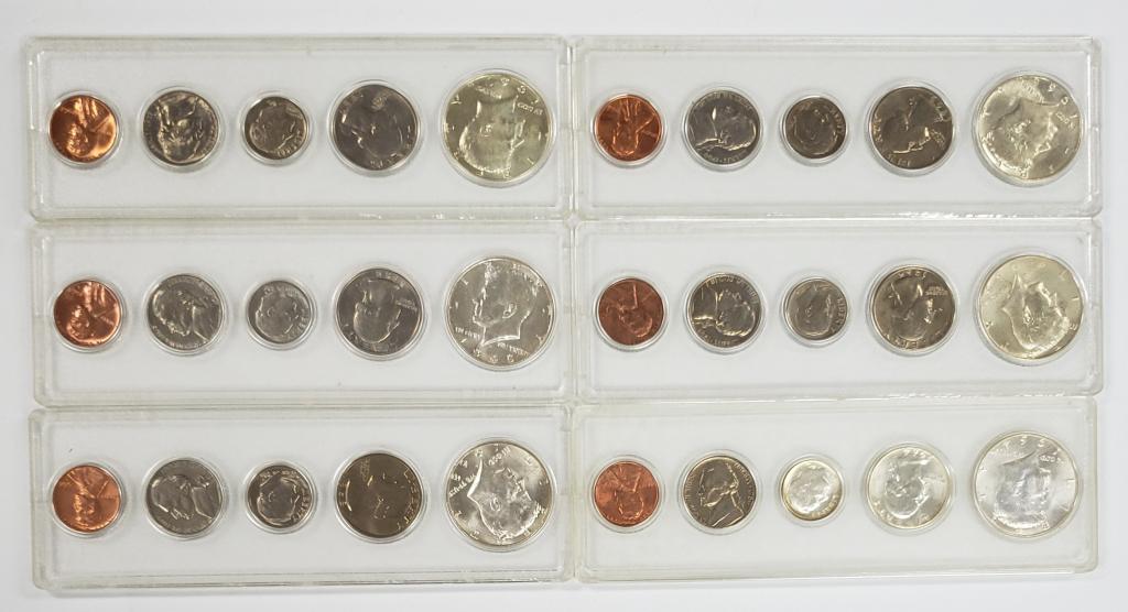 1964 thru 1968 UNC YEAR SETS plus EXTRA '68 (1 of 2)