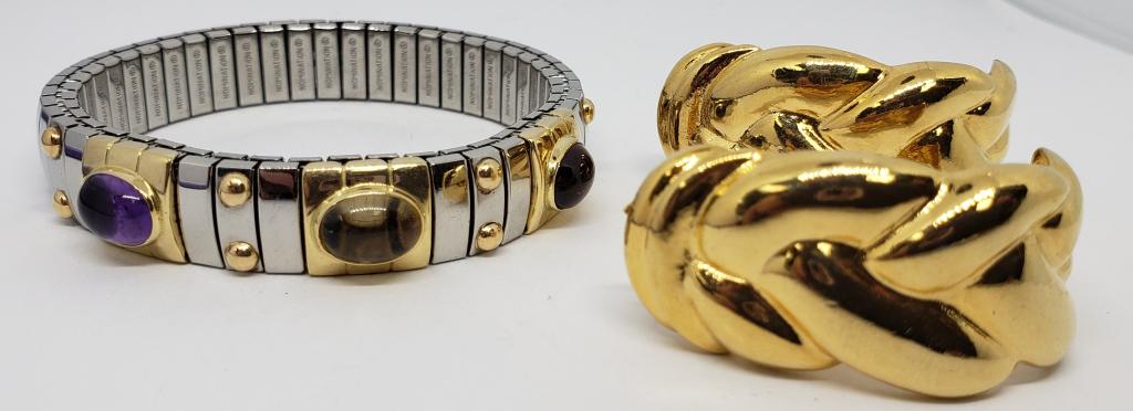 SILVER TONED NOMINATION STRETCHY BRACELET (1 of 4)