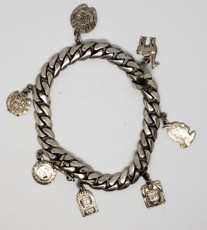 SOLID 925 PERU CHARM BRACELET (1 of 5)