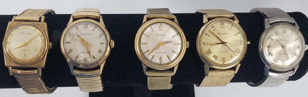 5 MENS WATCHES-BULOVA-WINDING MECHANICAL (1 of 6)