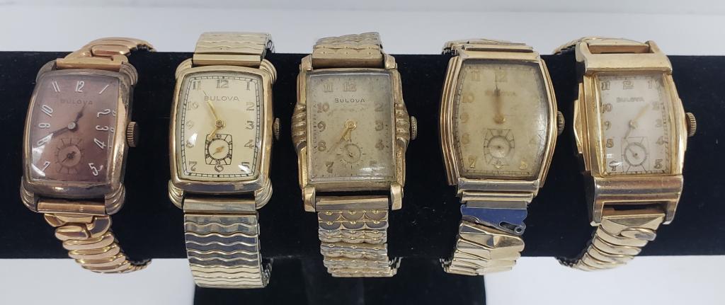 5 Mens Watches-WINDING MECHANICAL -Bulova (1 of 5)