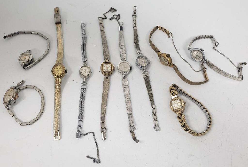 10-Ladies MECHANICAL Winding Wrist Watches-Waltham (1 of 5)