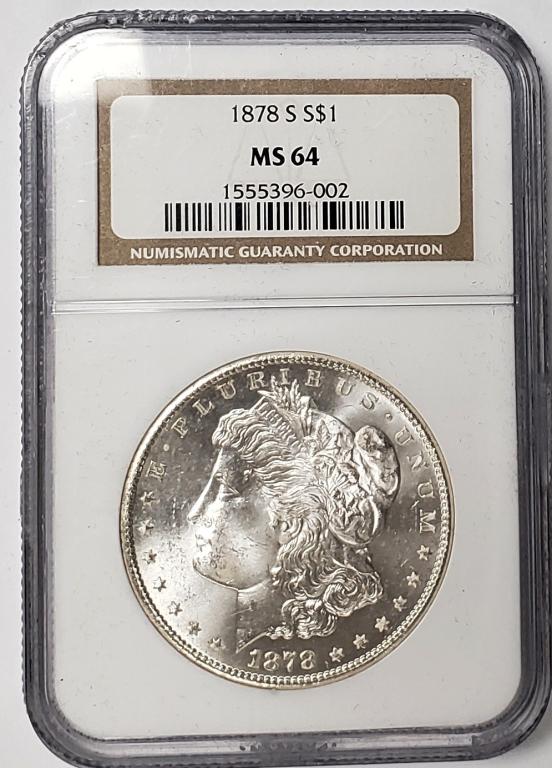 1878-S Morgan Silver Dollar NGC MS64 (1 of 6)